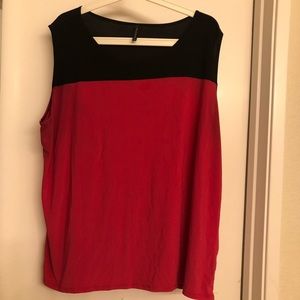 Bleaker & McDougal shimmering sleeveless top.